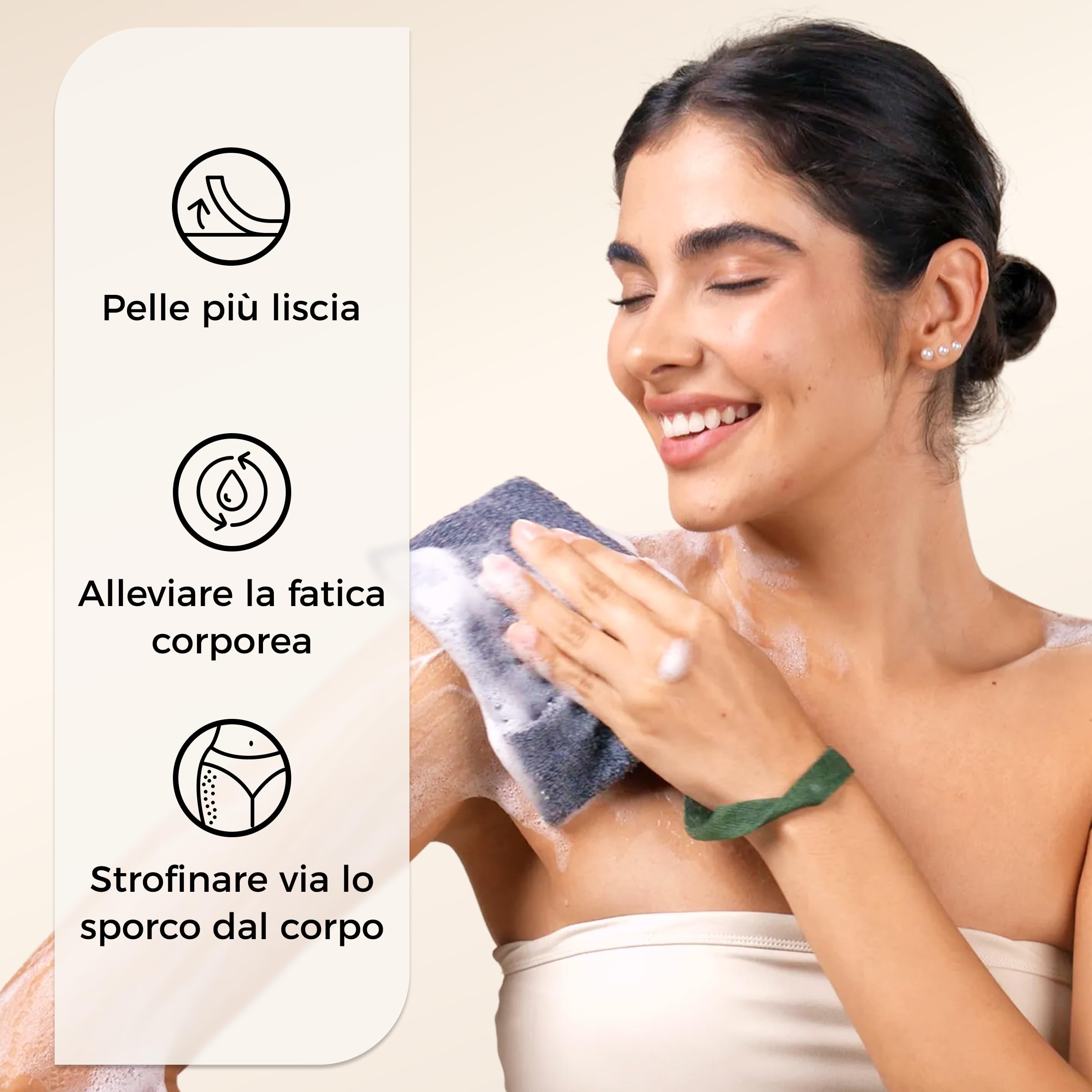 ZOMCHI Confezione da 3 Sacchetti di sapone esfoliante, Spugna esfoliante per il corpo, Contenitori per saponette, Sacchetto per saponette per esfoliazione profonda