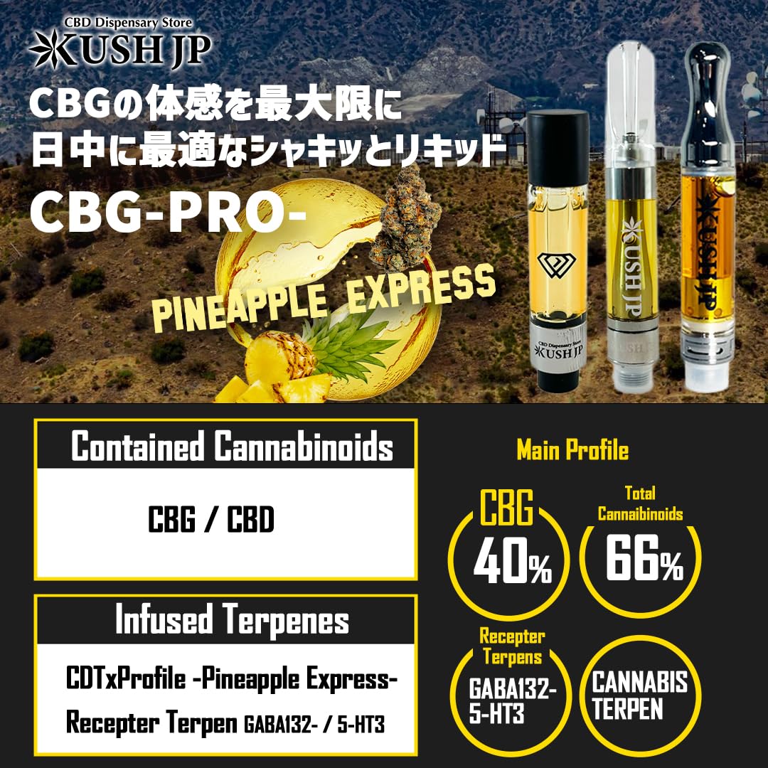 Amazon | 【KUSH JP】高濃度 CBGリキッド CBG -PRO- 【Pineapple