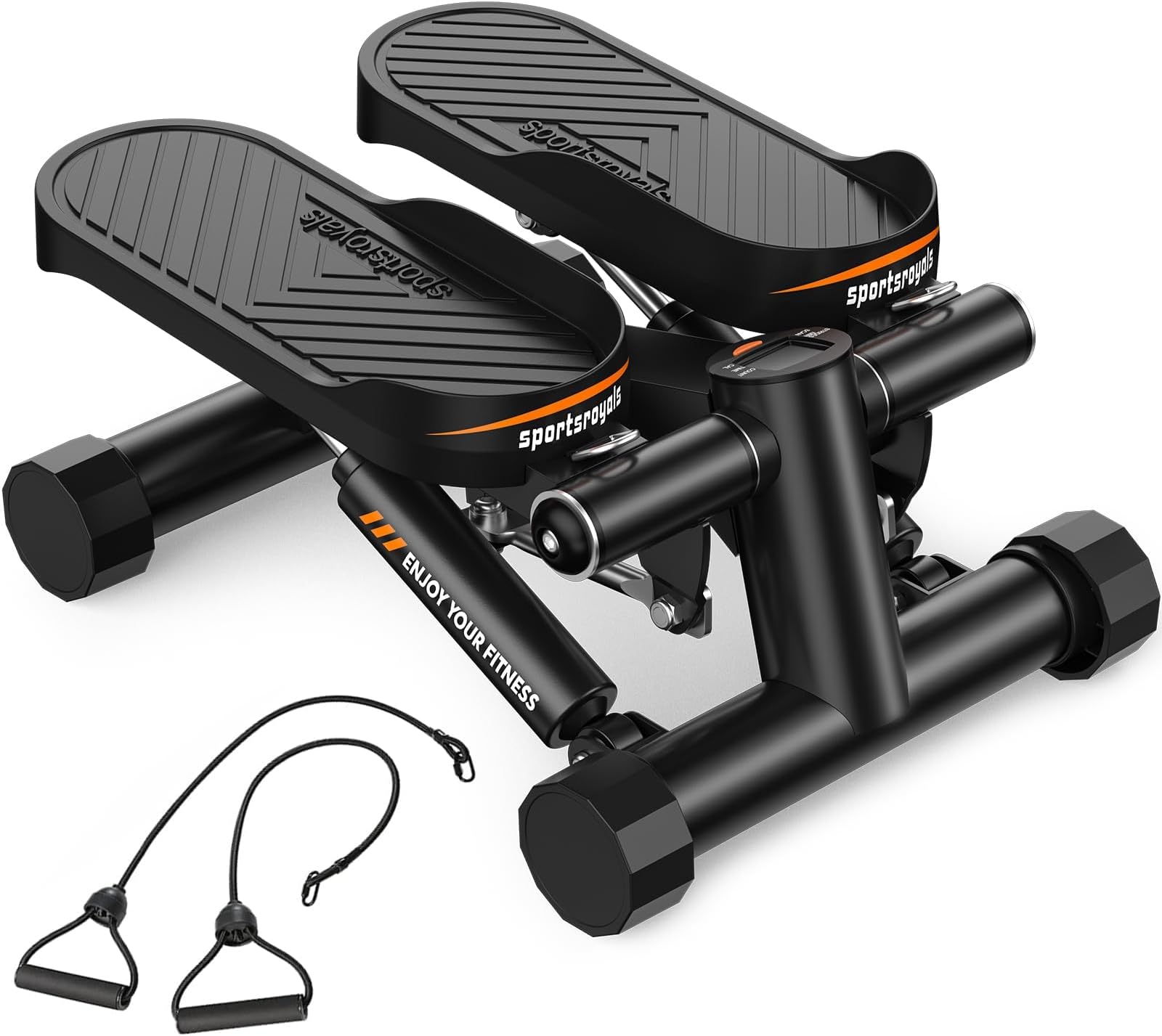 Stair Stepper for Exercises, Twist Stepper with Resistance Bands and 150 kg Weight Capacity