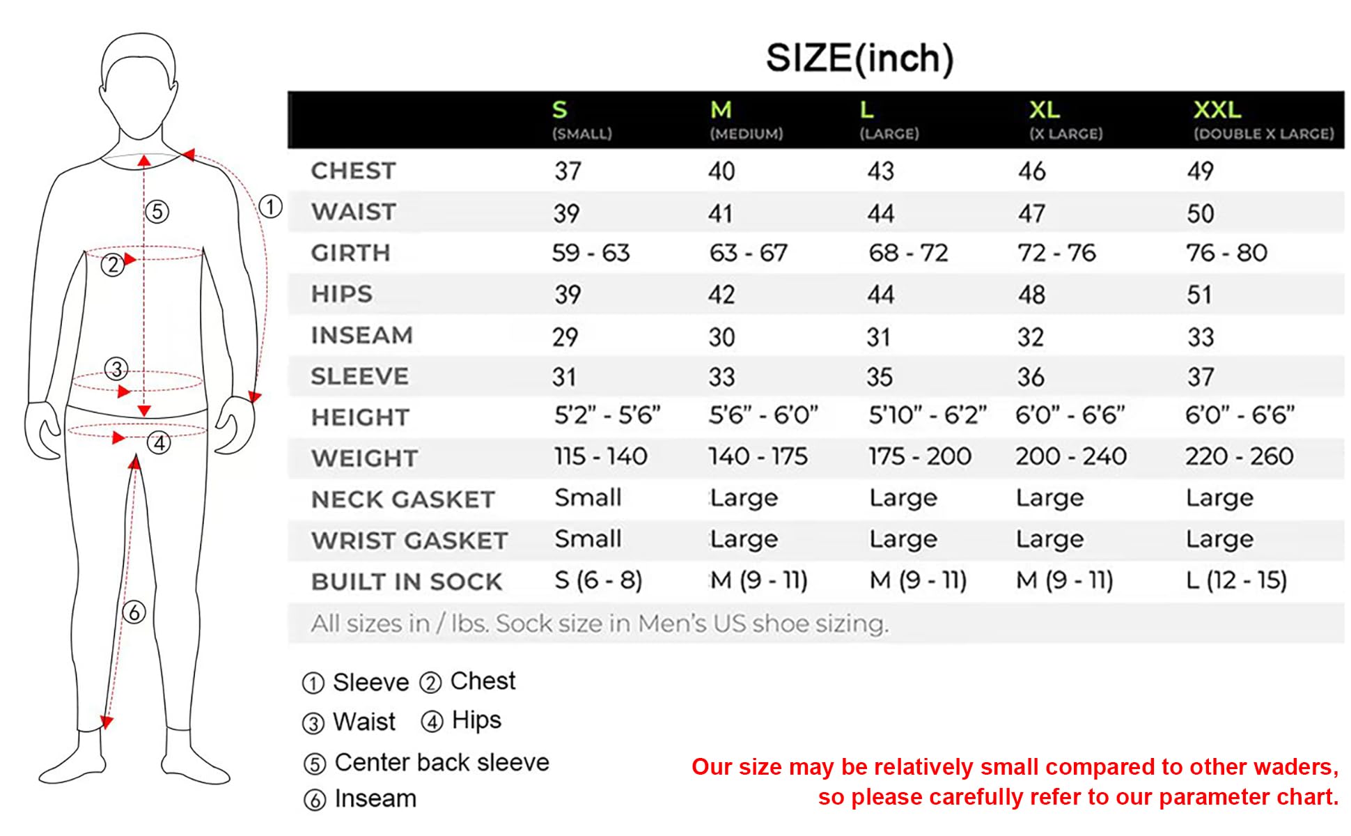 FANGBLUE Drysuit Breathable Men's Front Zipper Sailing Boating Nylon For Paddling Kayaking Fishing Waterproof Dry Suit (BLACK-XL)