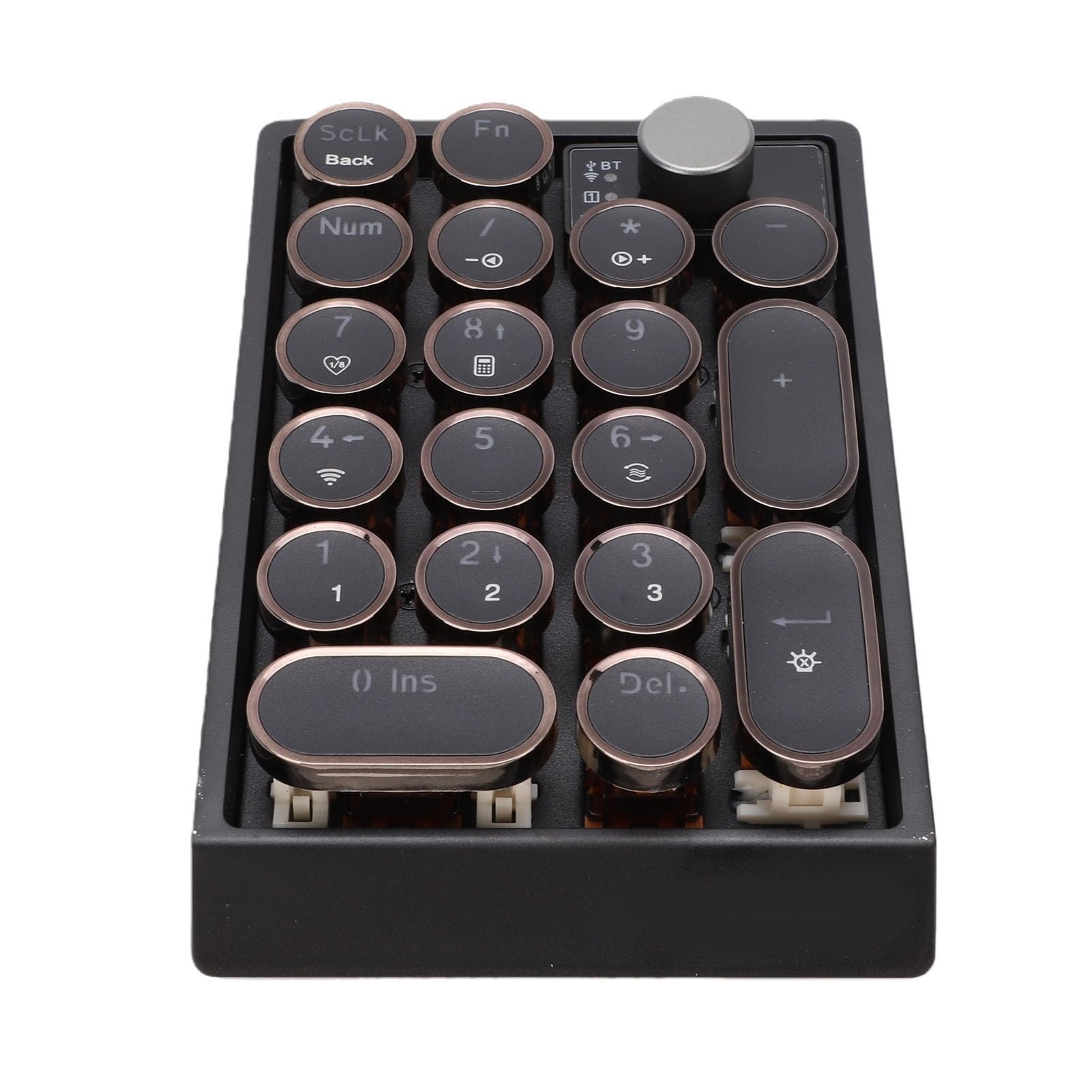 ANGGREK Teclado Numérico Inalámbrico, 19 Teclas Retro Mecánico Numpad 3