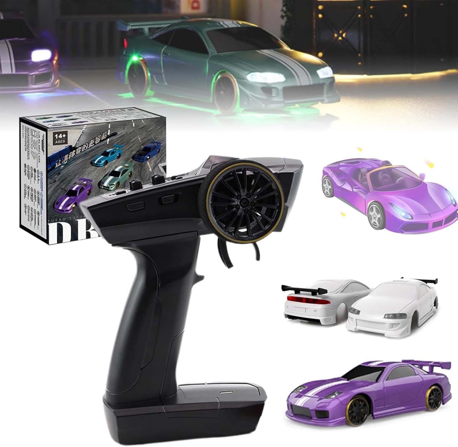 Slidey Boys Tabletop Drift Rc Car,Vapor Slide Drift Rc Car, Mini Rc