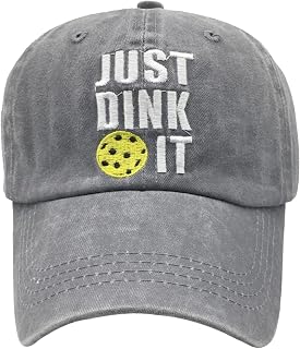 NVJUI JUFOPL Men's & Women's Pickleball Baseball Cap Washed Vintage Funny Dad Hat