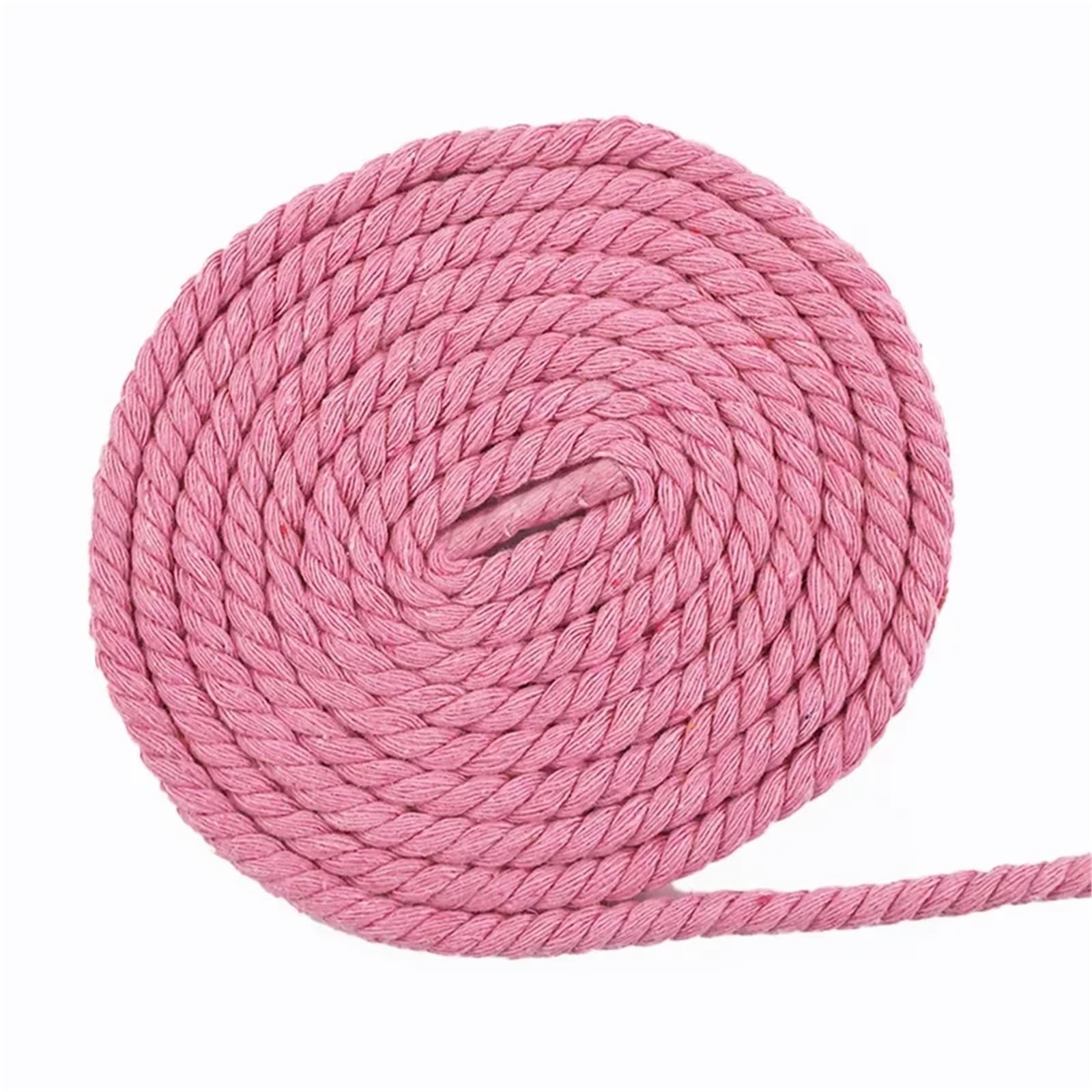 Twisted Cotton Cord 2/5/10M 8mm 3 Shares Twisted Cotton Cords Shoulder Bag Strap Waistband Cord Knapsack Gift Box Braided(Color 17,8mm-2Meters)