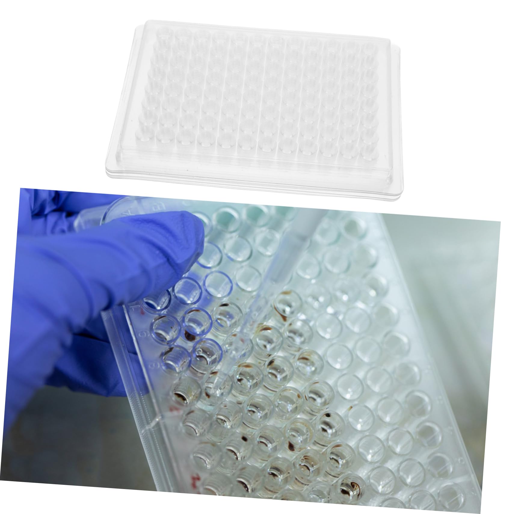 Zerodeko 2 Series Plato De Cultivo Placa De Cultivo De Tejidos Para Laboratorio Placa De Cultivo Celular Para Laboratorio Bandeja De Cultivo Transparente De Polivinilo 100 Piezas*2
