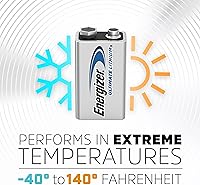 Vista 6 de Energizer Ultimate Lithium 9V Baterías (1 Paquete), Baterías de litio de 9 V
