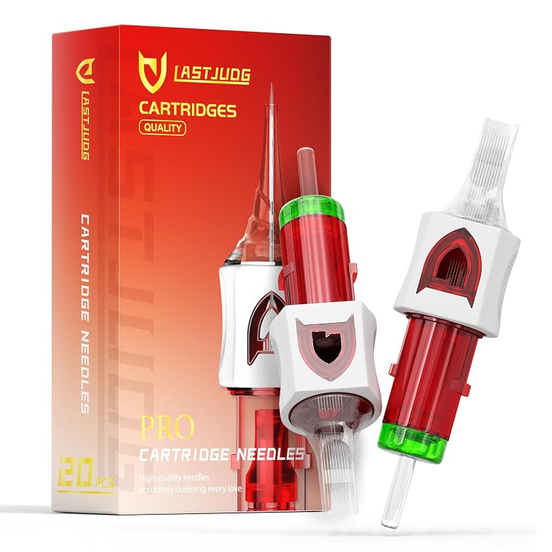 Agulhas cartucho para tatuagem LASTJUDG #10 (9RM) Magnum Redonda Padrão, descartáveis, pacote com 20