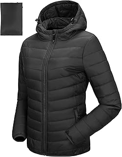 Sponsored You’re seeing this ad based on the product’s relevance to your search query.Learn more about this advertisement 33,000ft Women's Lightweight Quilted Jacket, Packable Transition Jacket with Pockets, Lined Warm Puffer Jacket with Hood for Outdoor, Leisure, Hiking