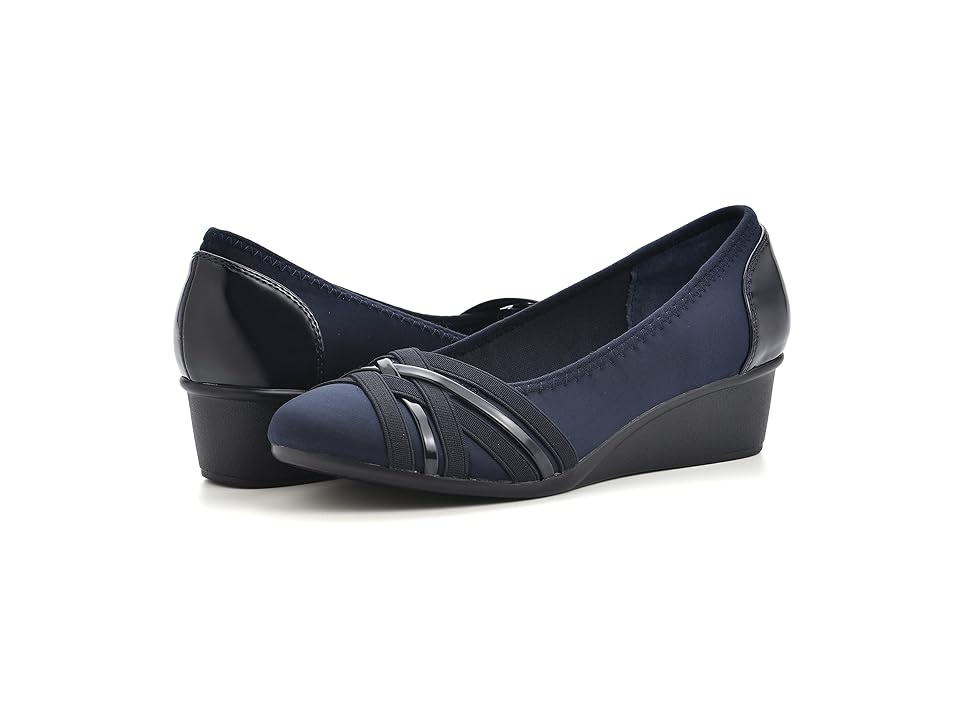 Cliffs by White Mountain Bowie (Navy/Nylon) Women's Shoes INTERNATIONAL SHIPPING