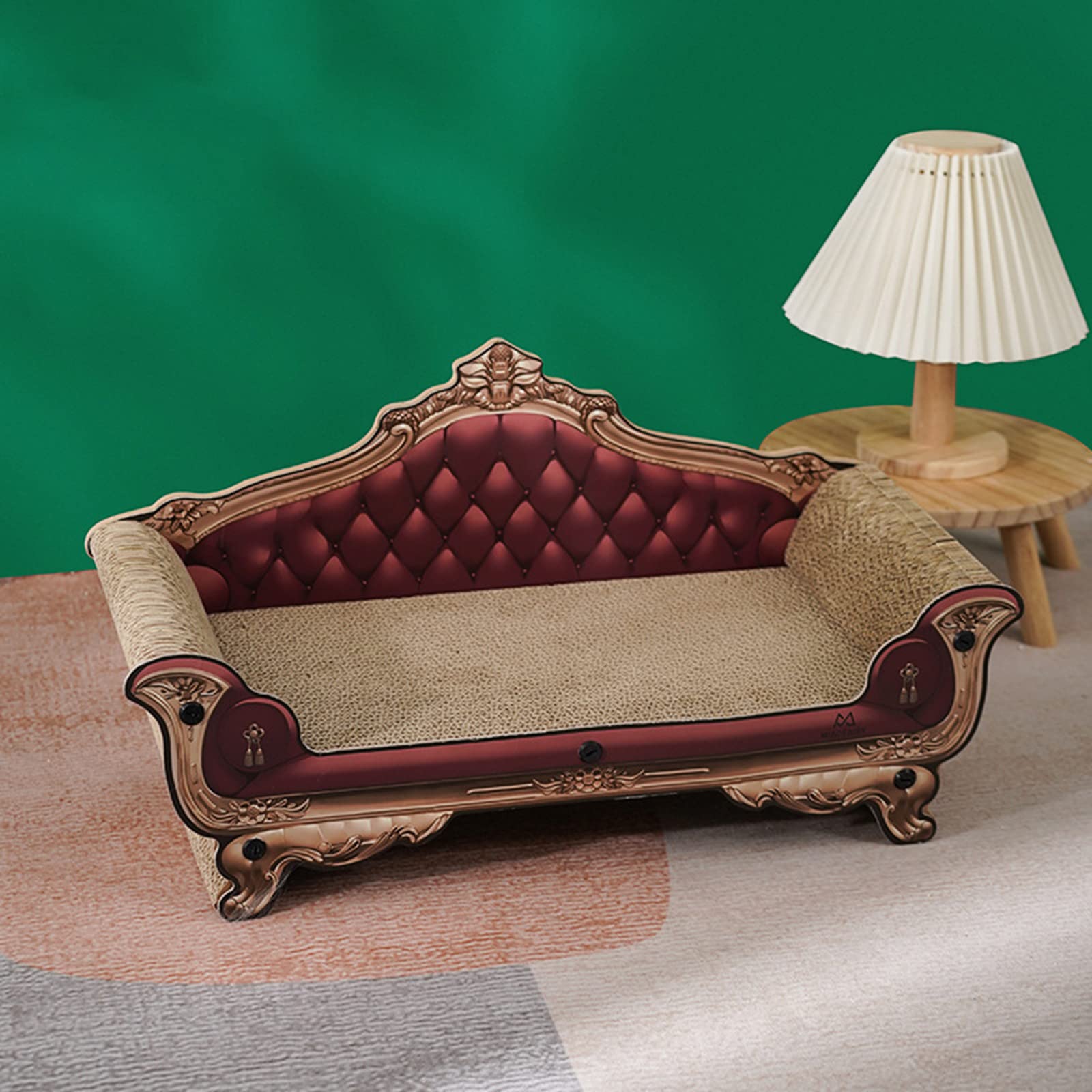Cat Scratcher Wellpappe Kratzbett für Katzen Lounger Kratzunterlage Cats Toys Scratch Pad Board für, Interaktives Möbelstück