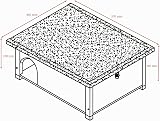 FeelGoodUK Maison pour hérisson et abri d'hibernation – Grand habitat extérieur résistant aux prédateurs – Toit en feutre et plancher en bois – Cachette en bois pour hérissons (gris sauge, standard) - 8