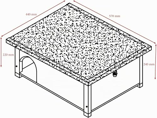 FeelGoodUK Maison pour hérisson et abri d'hibernation – Grand habitat extérieur résistant aux prédateurs – Toit en feutre et plancher en bois – Cachette en bois pour hérissons (gris sauge, standard) - 8