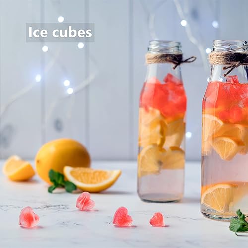 Miniatura 6 de Mini moldes de silicona de hojas y corazones para chocolate, gomitas, cera derretida, menta, 7.1 fl oz, 70 cavidades de hojas, 150 cavidades de