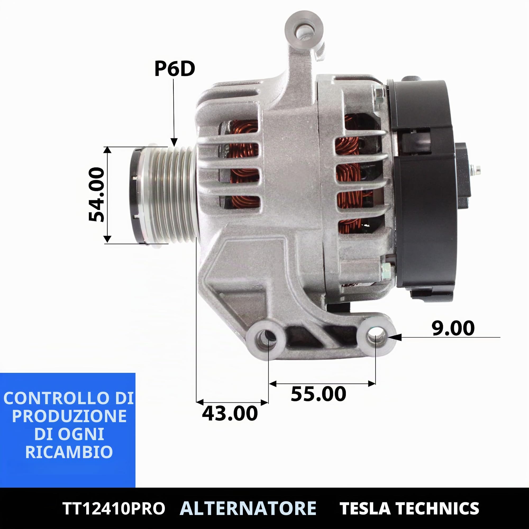 TT12410 PRO Alternatore per auto 12V, alternatore 120A. Compatibile con OPEL, SUZUKI, VAUXHALL. Eccellente rapporto qualità-prezzo. Installazione facile e garanzia.