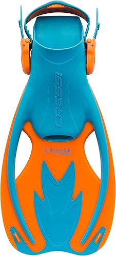 Miniatura 2 de Cressi Aletas Rocks, aletas cortas de talón abierto para niños con correas ajustables para snorkel y natación - Cressi Calidad Desde 1946
