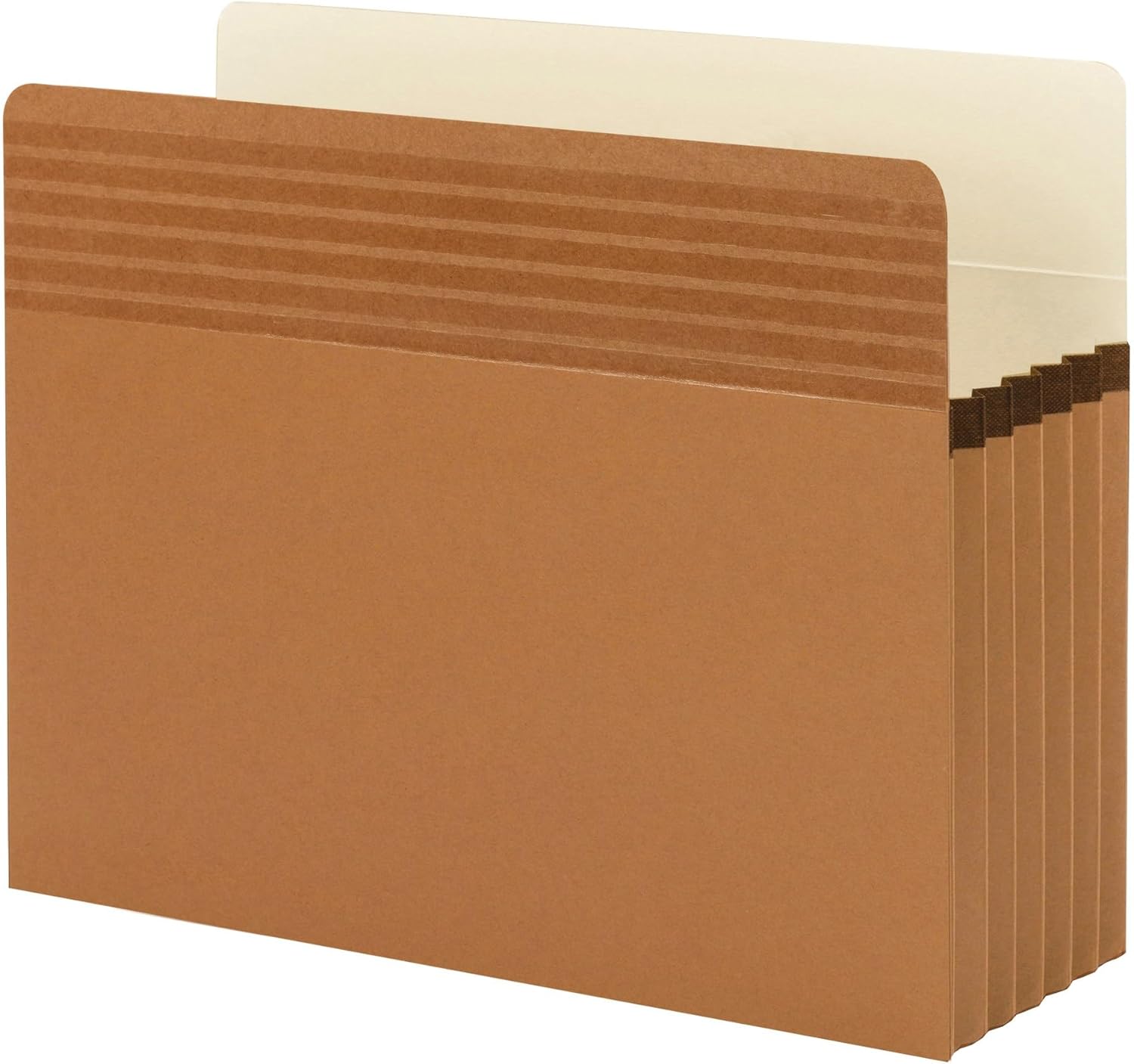 Smead Easy Grip® File Pocket, Straight-Cut Tab, 5-1/4" Expansion, Letter Size, Redrope, 10 per Box (73209)