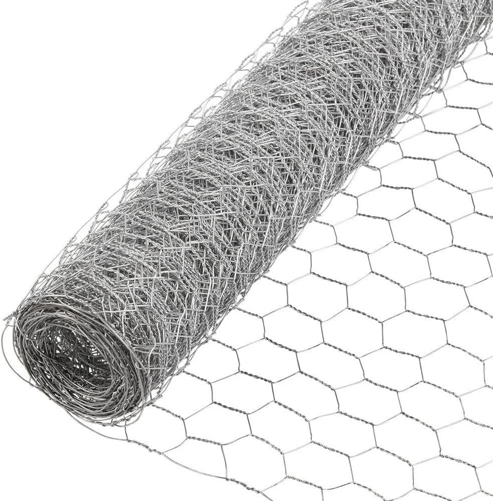 Fencer Wire 20 Gauge Galvanized Poultry Hex Netting with 2 inch Mesh