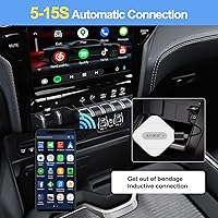 Vista 6 de Camecho Wireless Android Auto Car Adapter for OEM Factory Wired Android Auto Cars, Plug & Play Easy Setup Wireless Android Auto Dongle for Android