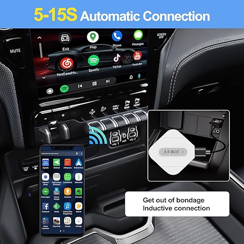 Miniatura 6 de Newest Wireless Android Auto Car Adapter for OEM Factory Wired Android Auto Cars, Plug & Play Easy Setup Wireless Android Auto Dongle for Android