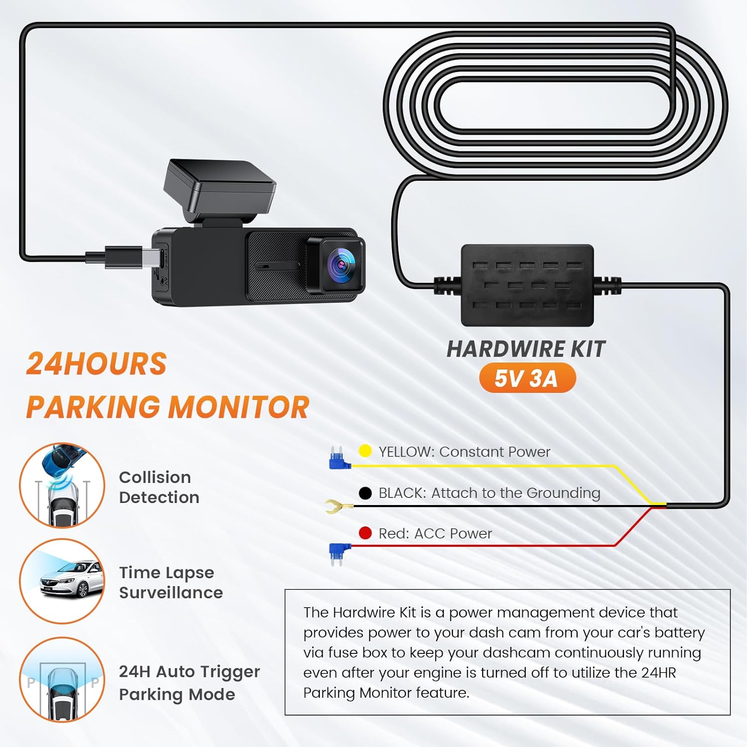 24 Hours Parking Monitor wiring diagram
