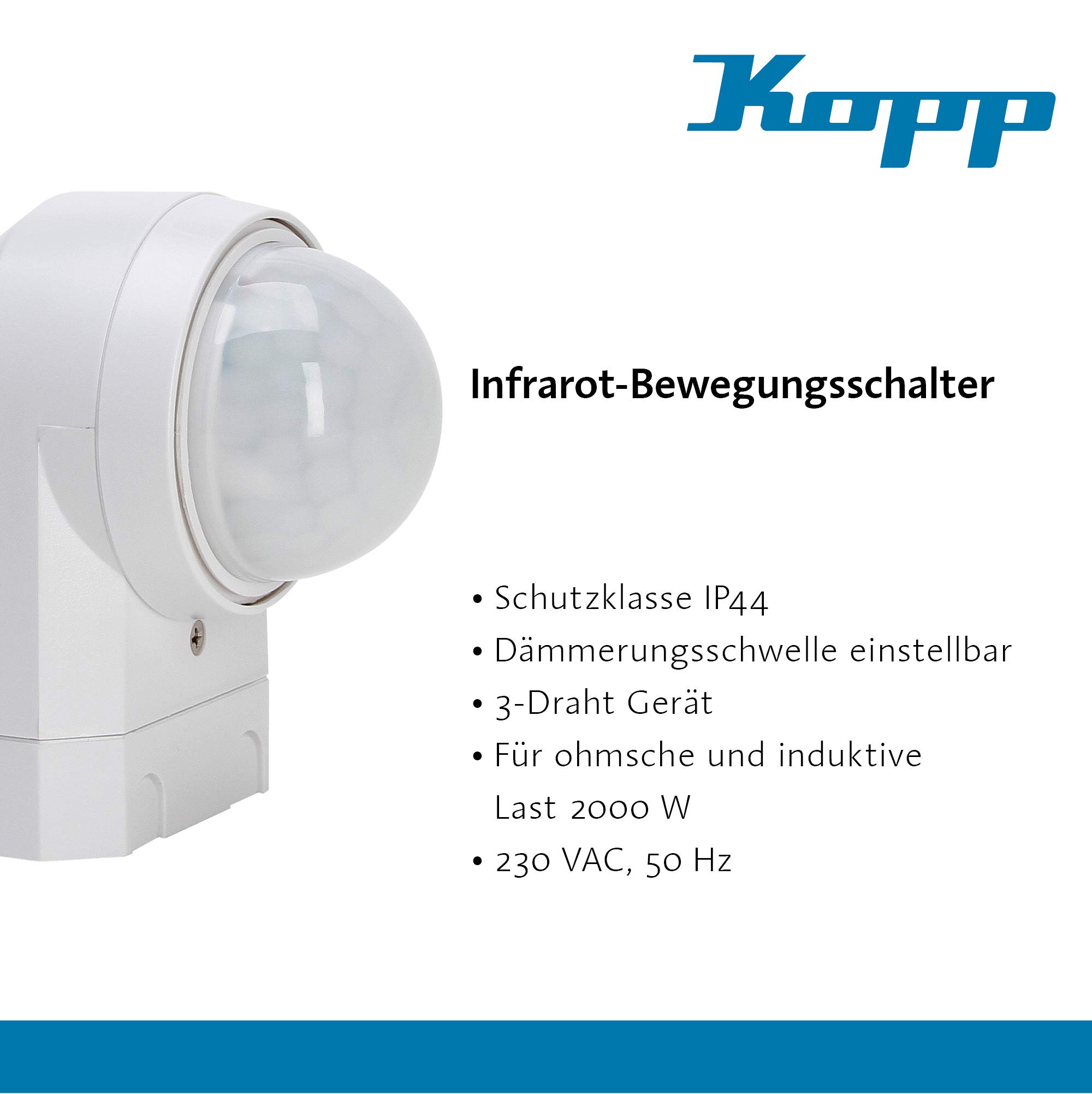 Kopp Czujnik ruchu PIR INFRAcontrol R 240 AP