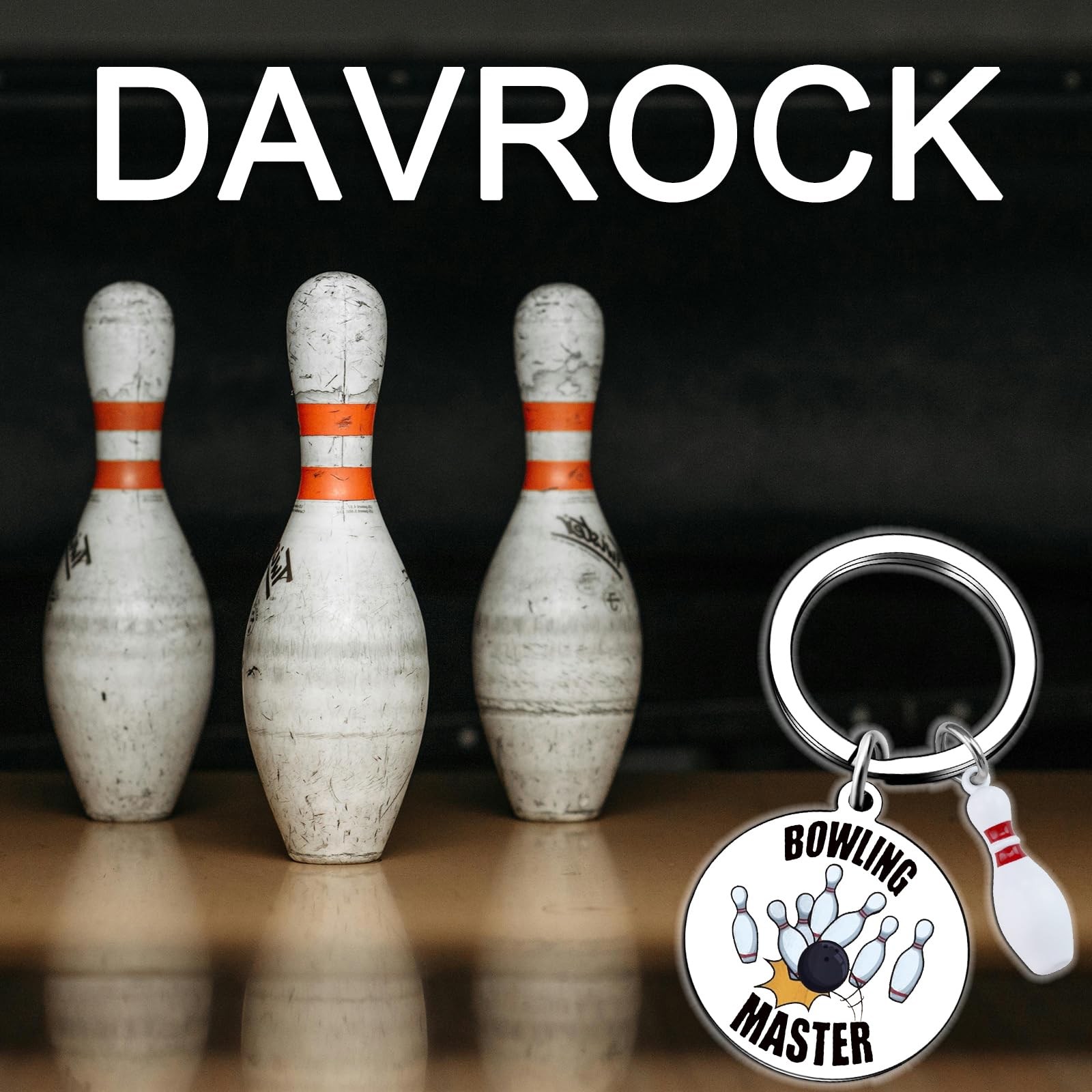 Bowling Gifts Cool Accessories for Men Bowling Lovers Keychain Party Favors for Bowlers Inspirational Gifts for Bowling Players