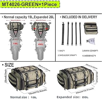 Amazon.co.jp: サイドバッグ ユニバーサル 2 サイズオートバイバッグ