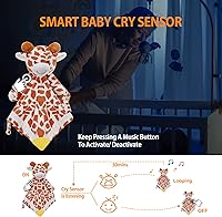 Vista 3 de BEREST Chupete de amor para bebé con sonido de sueño, ruido blanco recargable y latido de cuna con sensor de llanto para la rutina de la siesta