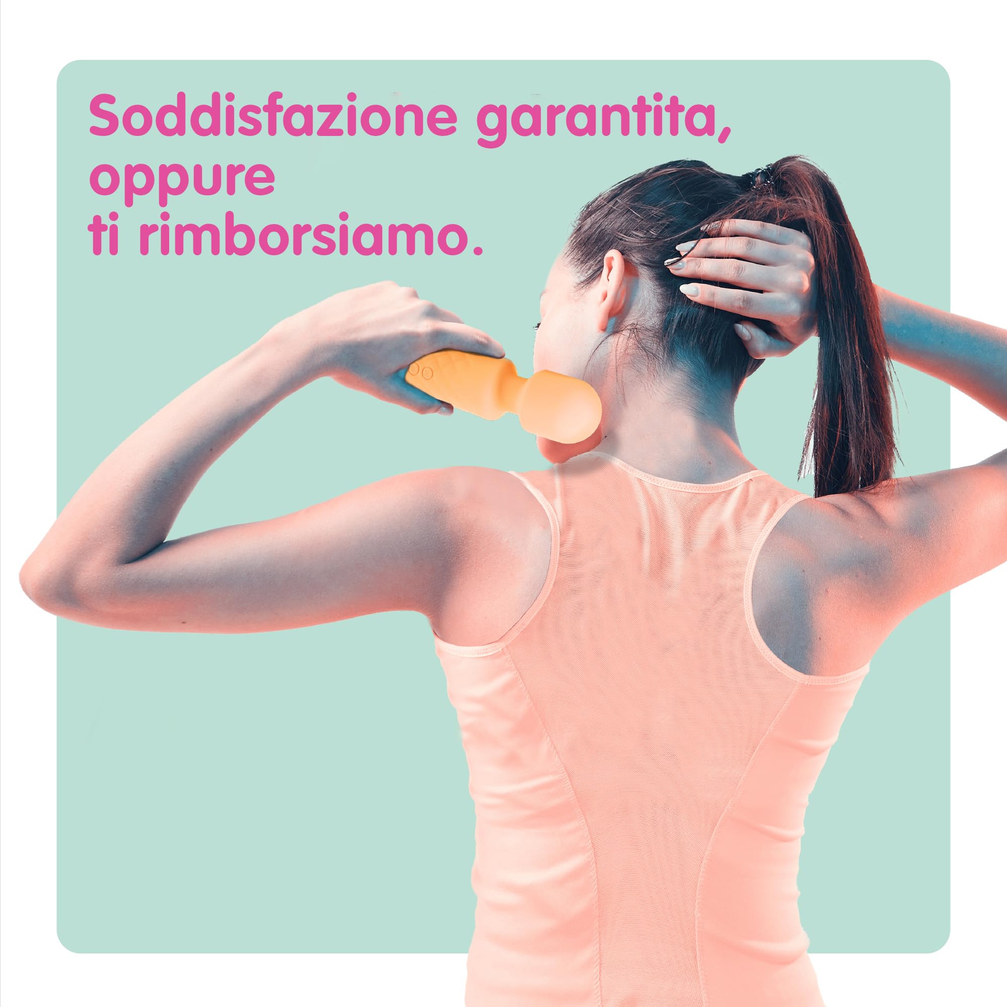 Vibratore Sessuale per Donna - Massaggiante Personale Con 8 Velocità e 20 Modalità - Stimolatore Punto G - Dildo vibrante, Vibratorepunto squirt, Giocattoli Sessuali - Oliver James (Pesca)