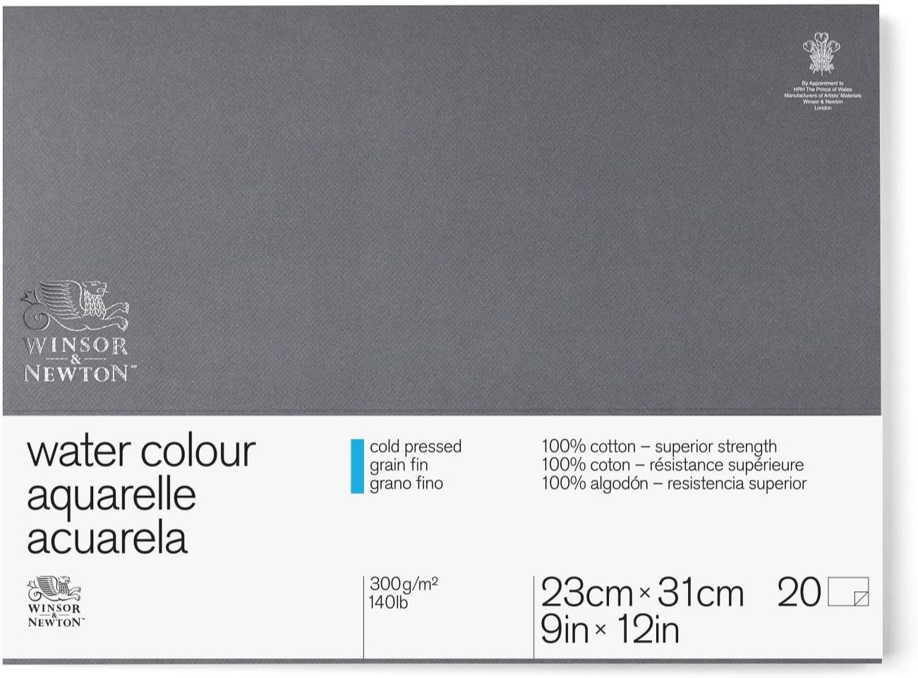 Winsor & Newton Water Colour Paper Professional Block 300GSM CP-9x12"