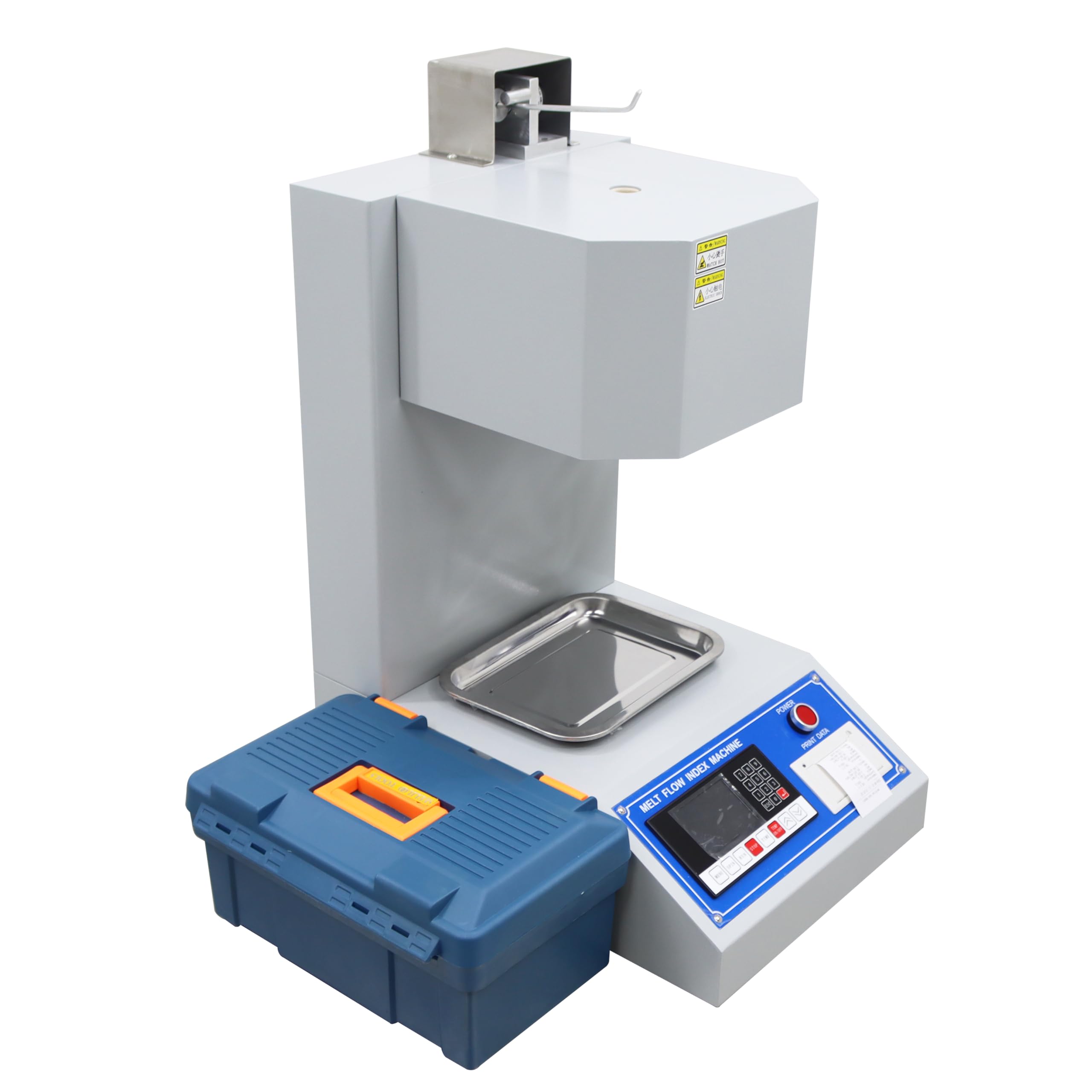 TECHTONGDA Melt Flow Rate Tester MFR MVR Tester Indexer Flow Rate Meter for Plastic with LCD Display and Printer