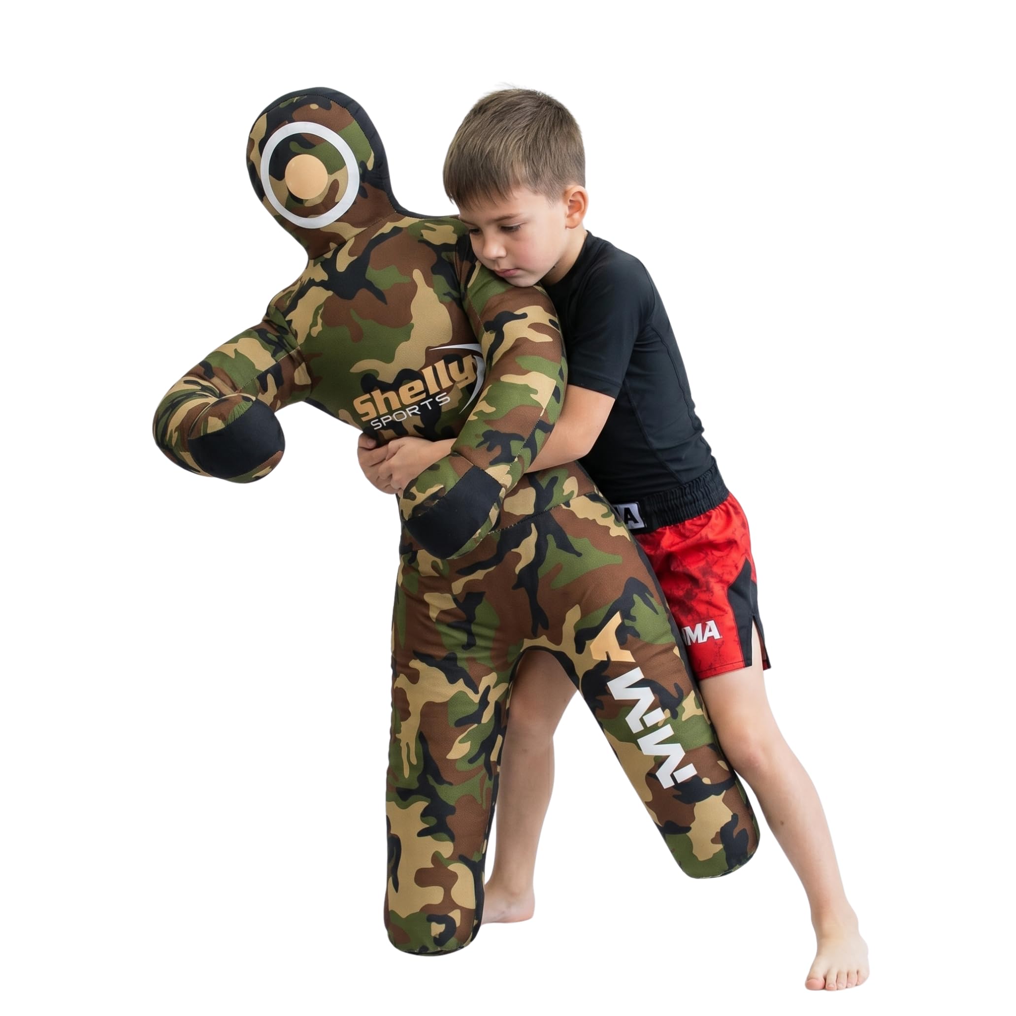 Shelly MMA Grappling Dummy für Kinder, BJJ Boxsack, Wrestling Buddies, brasilianischer JIU Jitsu, Stehpositions-Attrappe, Kampfsport, Boxen, Karate, Training, Schnuller – ungefüllt