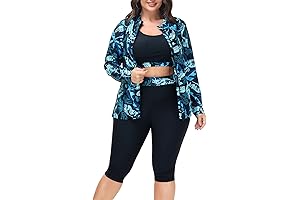 Women's 3-Piece Plus Size Rash Guard: Protection and Style for Every Adventure