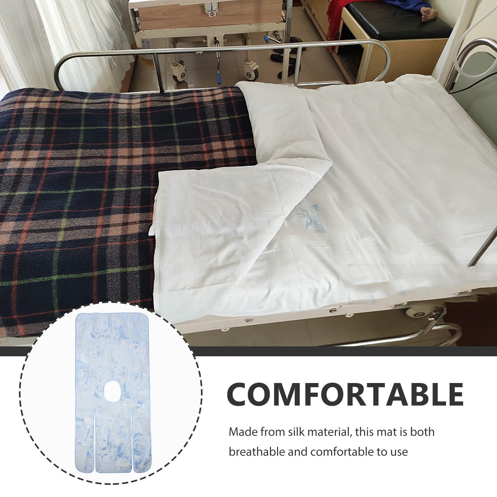 Kühlmatte für Bett aus Atmungsaktiver Seide Komfortable Schlafmatratze für Pflegebetten für Ältere Menschen und Patienten im Sommerurlaub