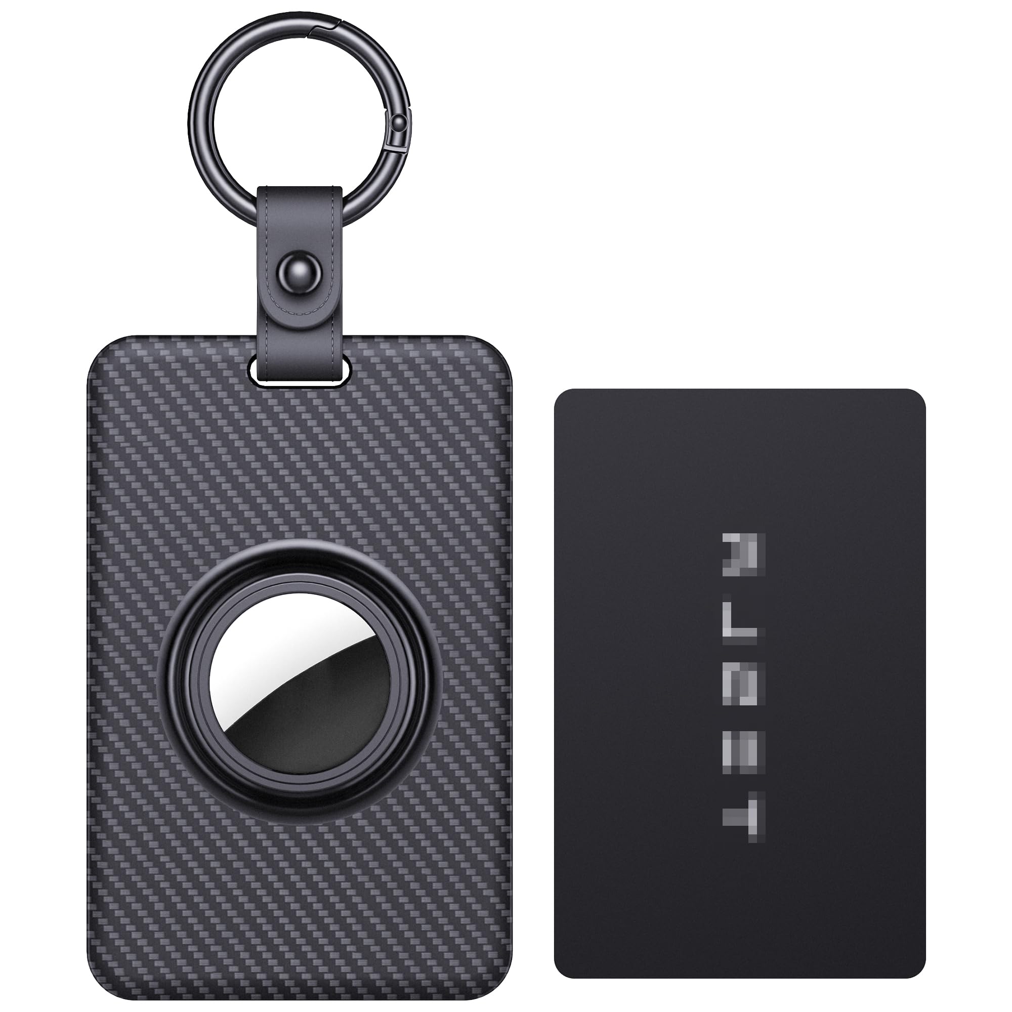 Card Holder for Tesla Keycard with AirTag Slot, Plastic Key Card Protective Case Cover for Tesla Model 3 Y S X, Key Holder with Keychain Key Rings - 1 Pack-image-8