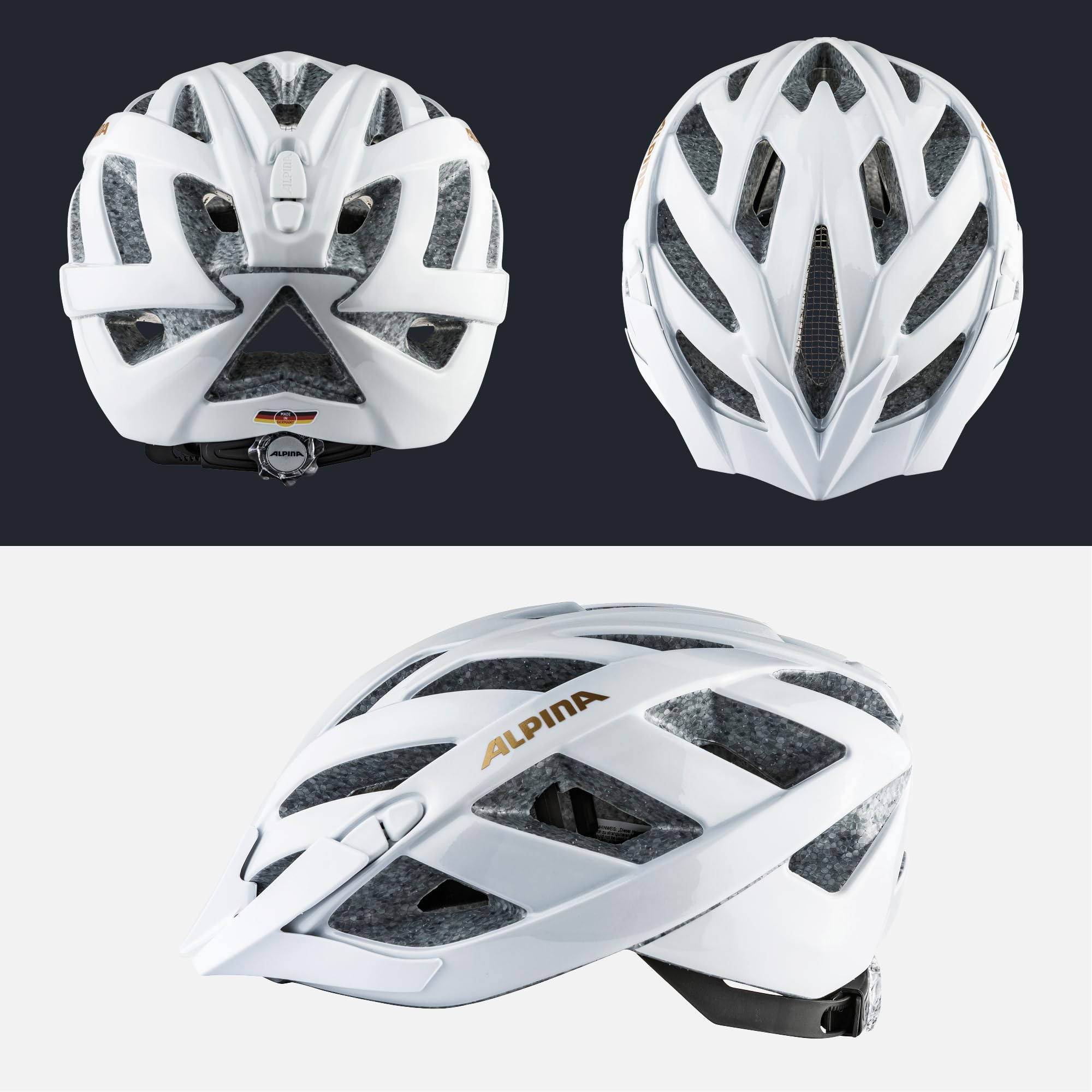 ALPINA PANOMA CLASSIC - Casco da ciclismo per adulti - white-prosecco gloss - 56-59 cm