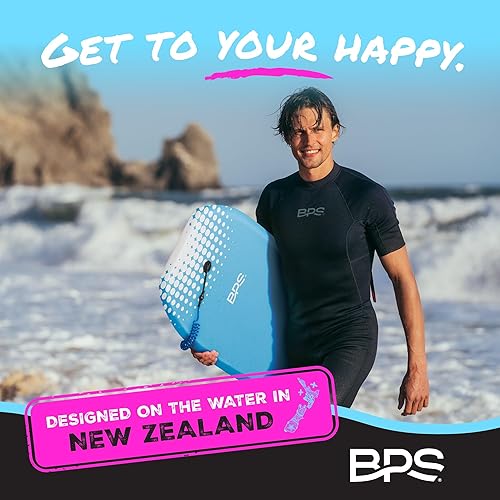 Miniatura 7 de BPS Tabla de Bodyboard "Shaka" de Nueva Zelanda para Todas las Condiciones de Olas - Ligera con Núcleo de EPS, Parte Inferior Lisa de HDPE, Tablas