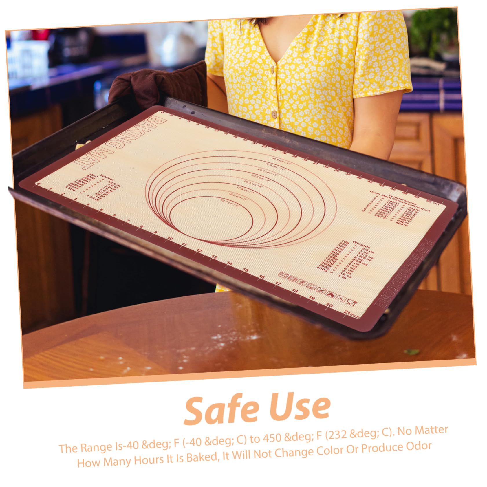 Tappetino da Forno Rettangolare in Silicone Antiaderente