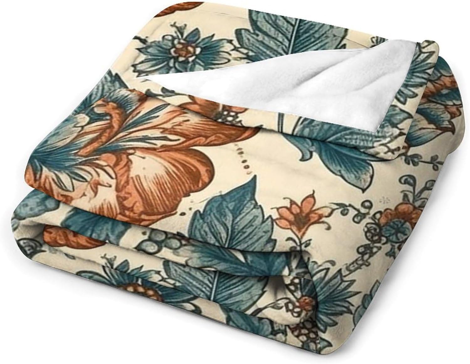 Couvertures confortables pour femmes grand plaid floral en flanelle douce