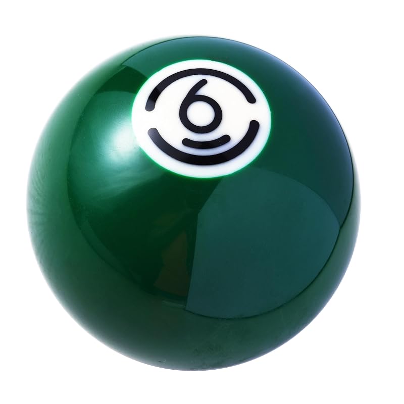 Manopla de Câmbio Bola de Bilhar Verde 6 em Resina Mavota para Câmbio Manual e Automático KNW01A06