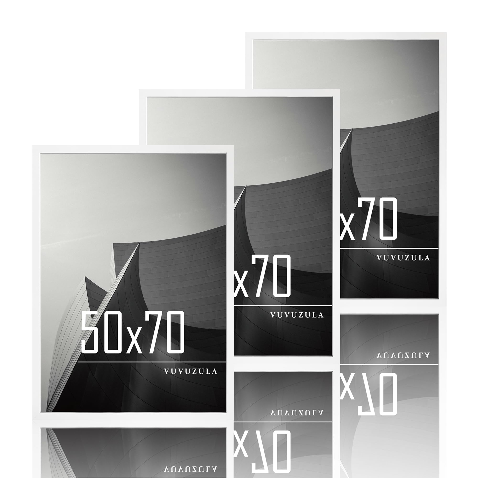 VUVUZULA Bilderrahmen 10x15cm Schwarz Holz Fotorahmen 4x6 Zoll Holzrahmen MDF Rahmen 10x15cm 3er Set