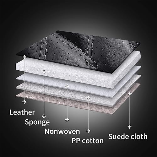 Miniatura 6 de Huidasource Tundra - Fundas de asiento de automóvil impermeables para la parte delantera y trasera, de cuero, protector de cojín de asiento