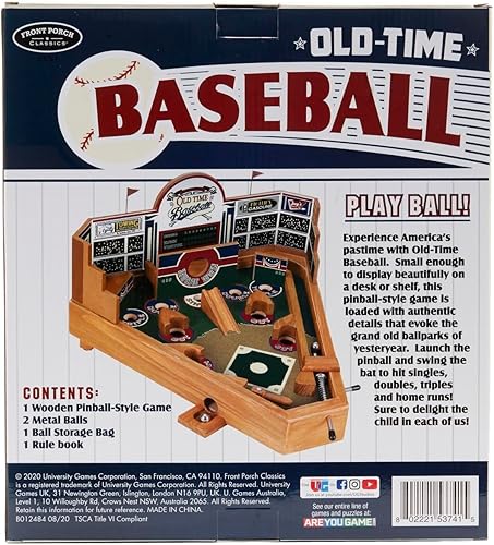 Miniatura 2 de Front Porch Classics | Old Time Baseball Classic Table Top Pinball Game