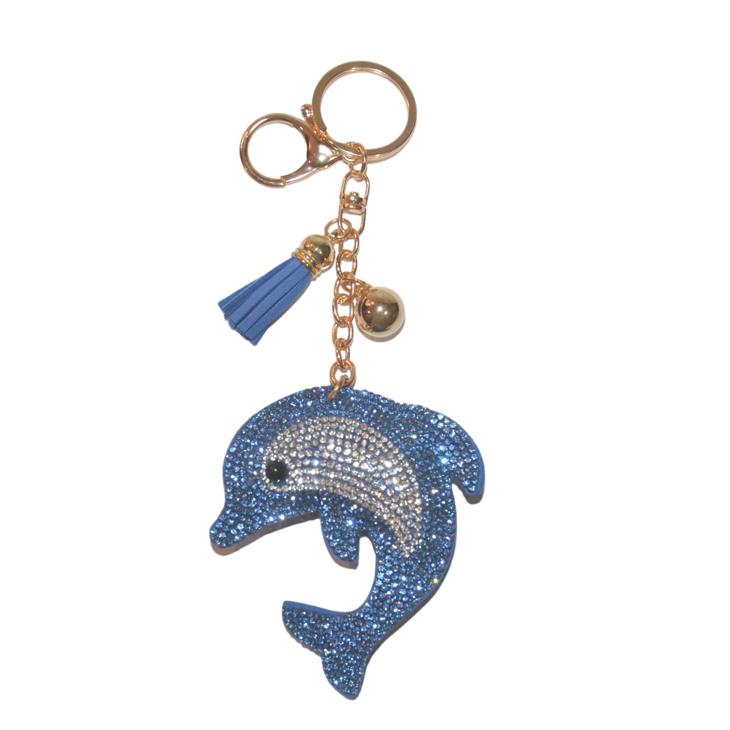 PopfizzyBling Keychain, Rhinestone Purse Charm, Backpack Key Chain, Crystal Bag Charms, Key Fob