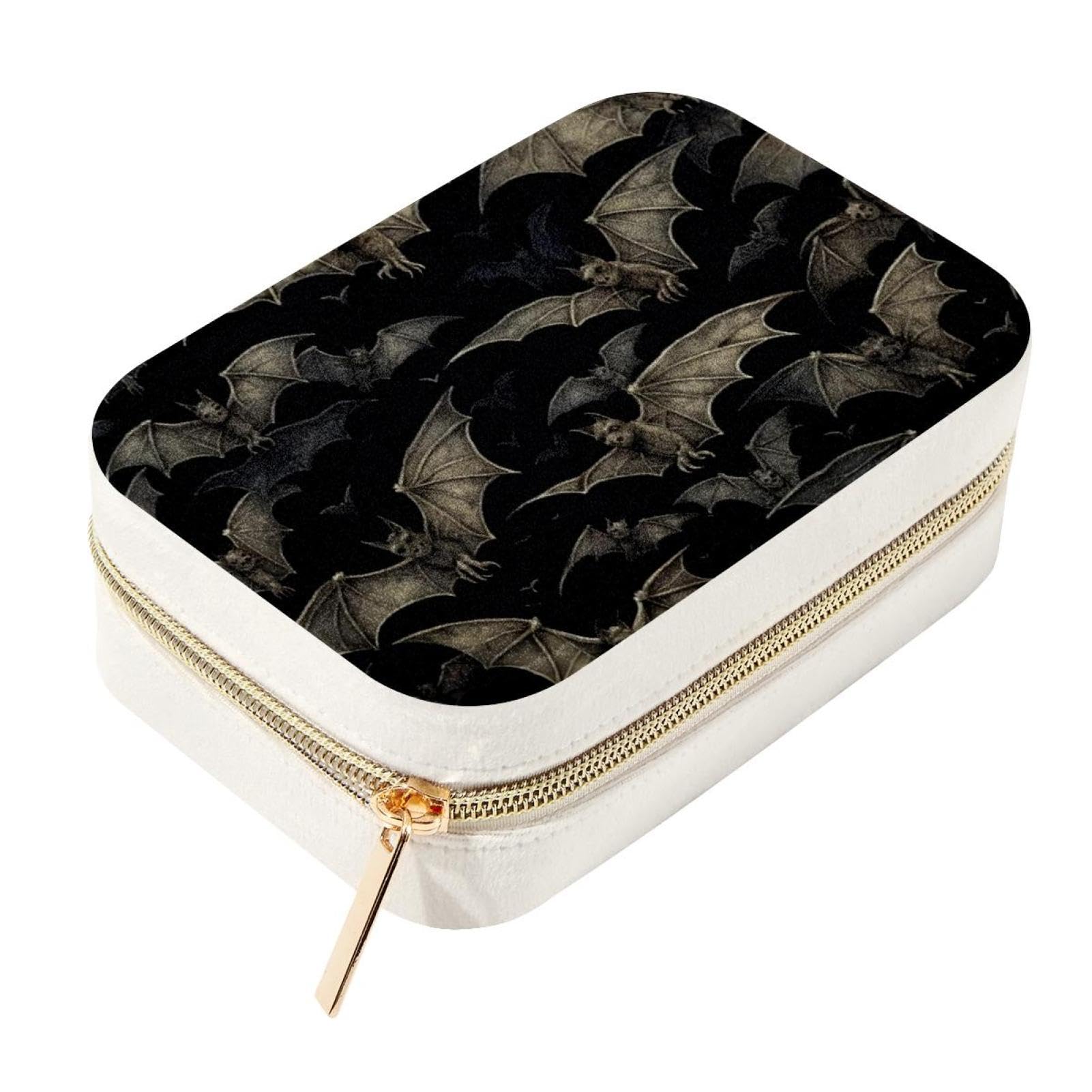 Boîte à bijoux de voyage chauve-souris pour organiser vos bagues lors de vos déplacements