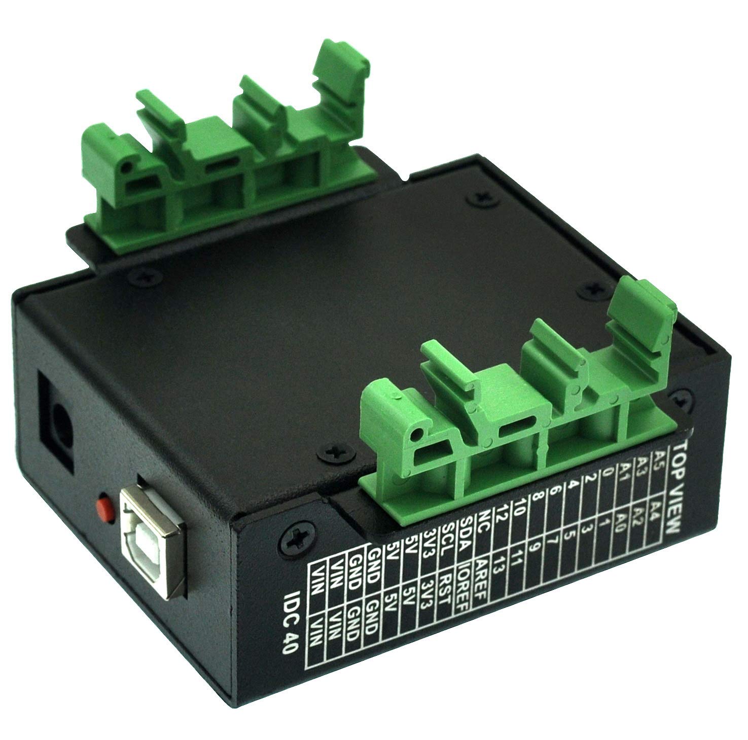 Modulo di sblocco morsettiera a vite UNO con custodia in alluminio, per Arduino UNO R3.