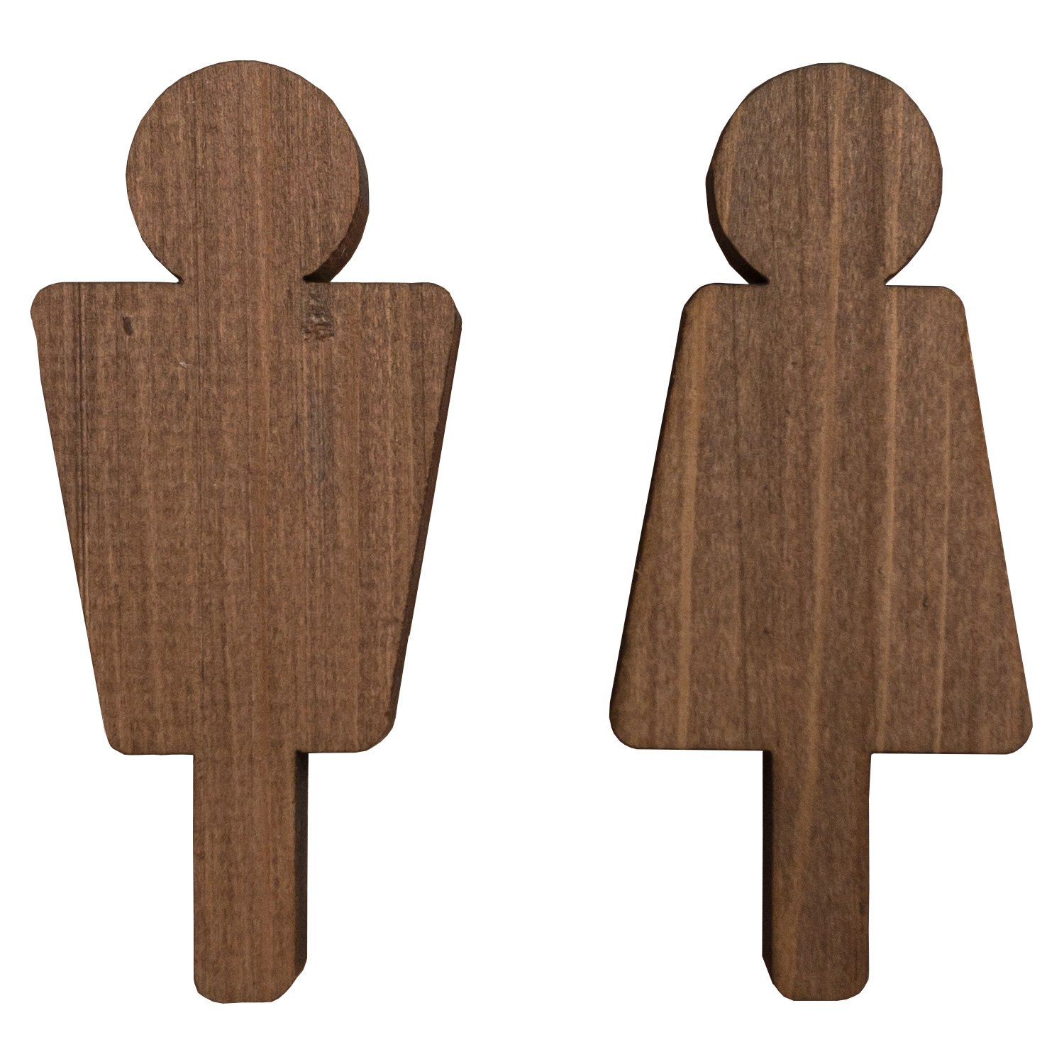 Amazon | 木製サインプレート トイレマーク 人型 抜き型 国産ヒノキ