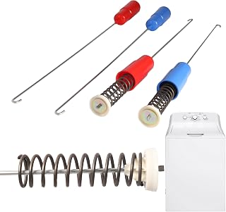 WH16X26908 WH16X26909 Washer Suspension Rod 4 PCS Fit for Hotpoint for GE Washer for GTW220ACK7WW, GTW330ASK3WW, HTW240ASK5WS, HTW240ASK6WS