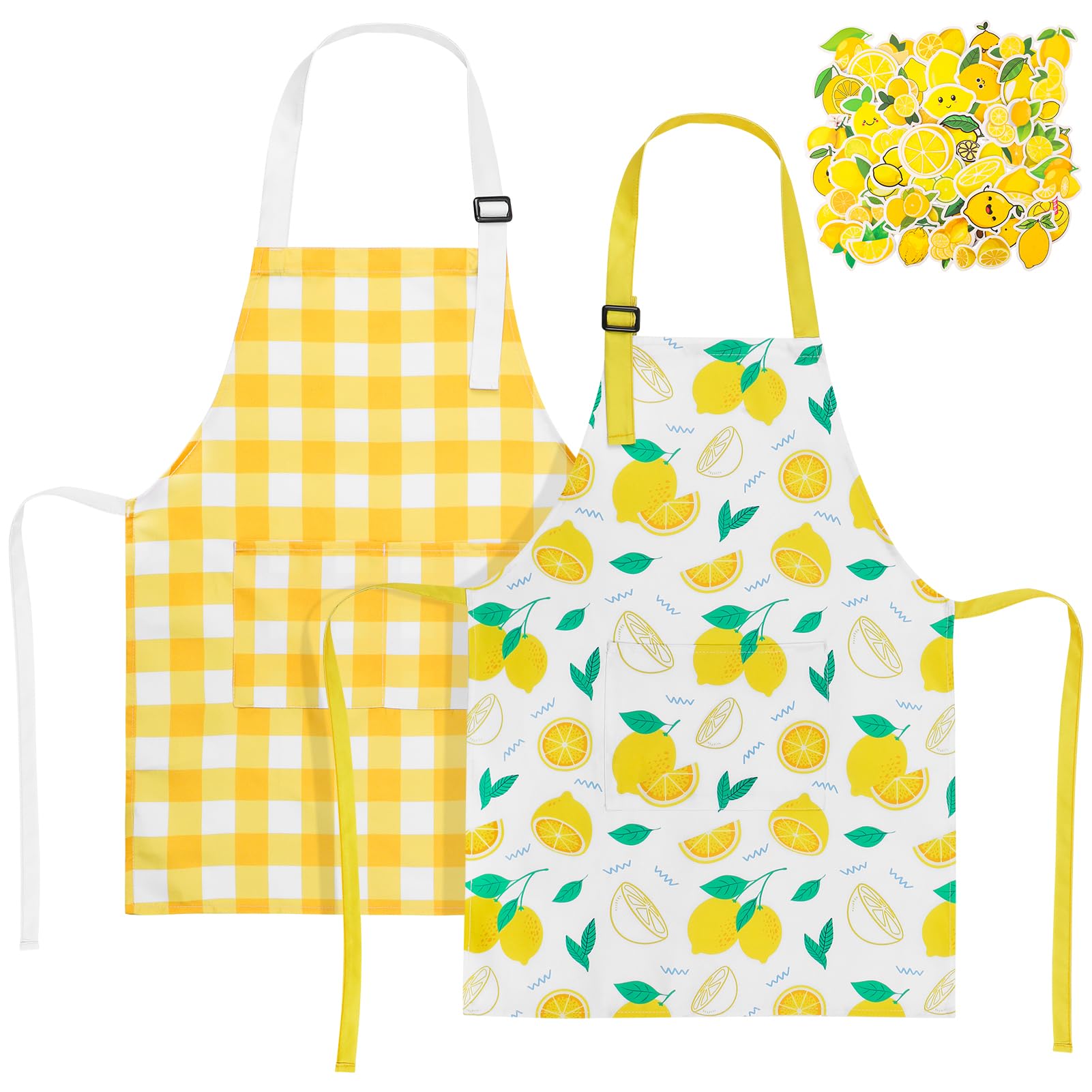 2 Pack Lemon Kids Aprons