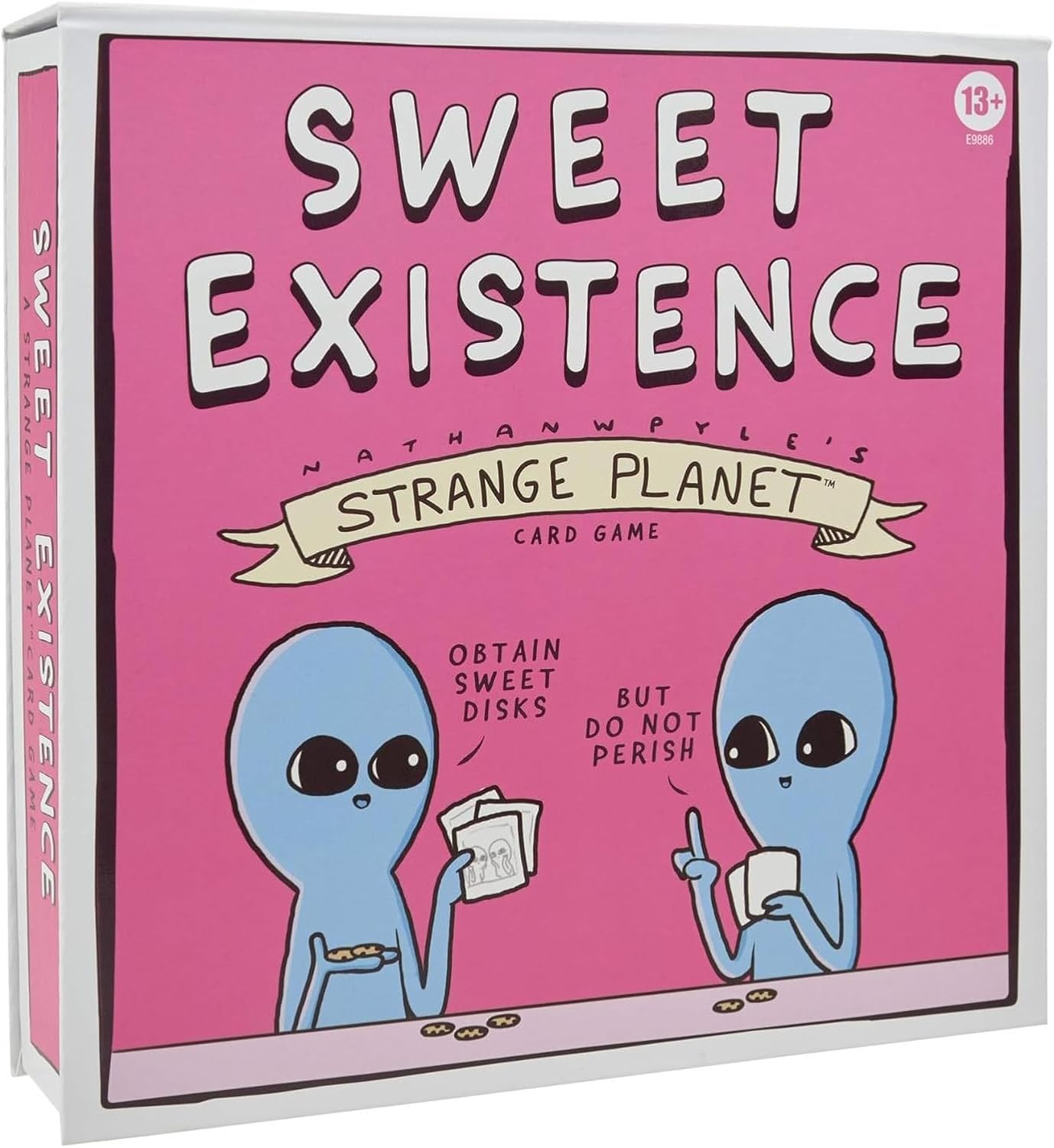 Hasbro Gaming Sweet Existence, A Strange Planet Family-Friendly Party Card Game Inspired by The Webcomic and Books by Nathan W. Pyle, for Ages 13 and Up